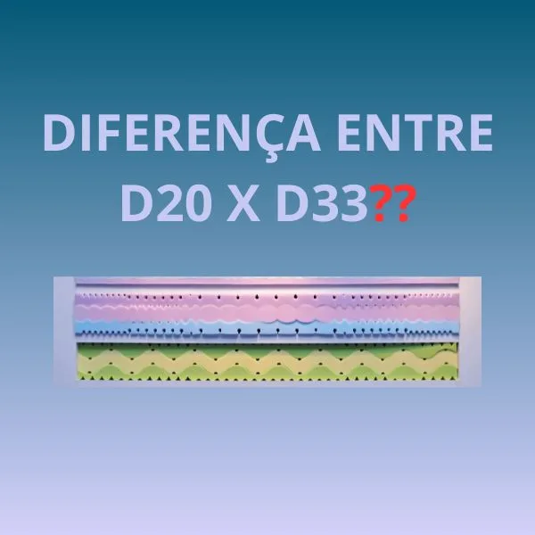 Colchão D20 ou D33 – FAQ